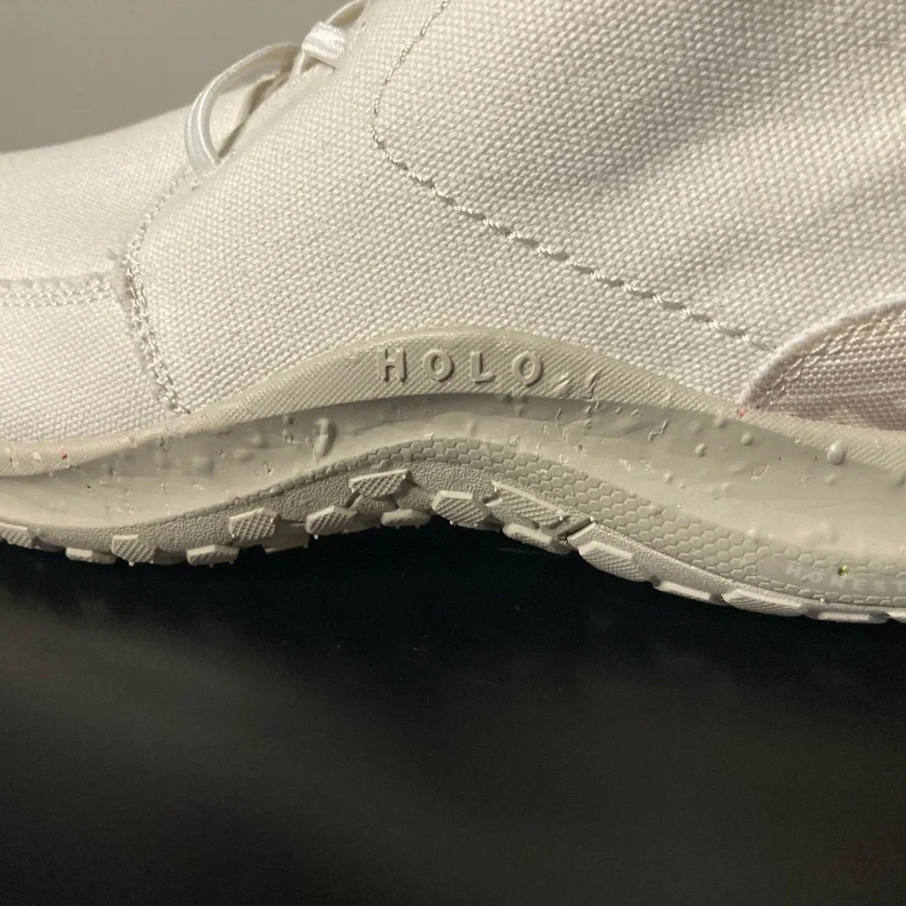 HOLO Athena Chukka Boots Off-White Canvas NWT Women’s US 12 EU 44